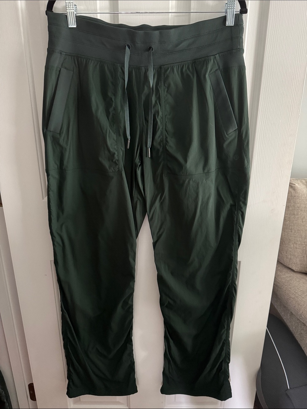 lululemon athletica Forest Green Drawstring Track Joggers